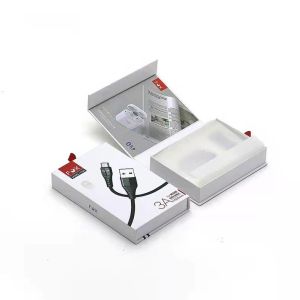 Recyclable Earphone Packaging Box Consumer Electronics paper Material