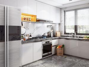 China Furniture Modern Kitchen Cabinets European Style Environmental Friendly Wall factory