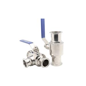 China Double Action Tri Clamp 8 Bar Hygienic Ball Valve factory