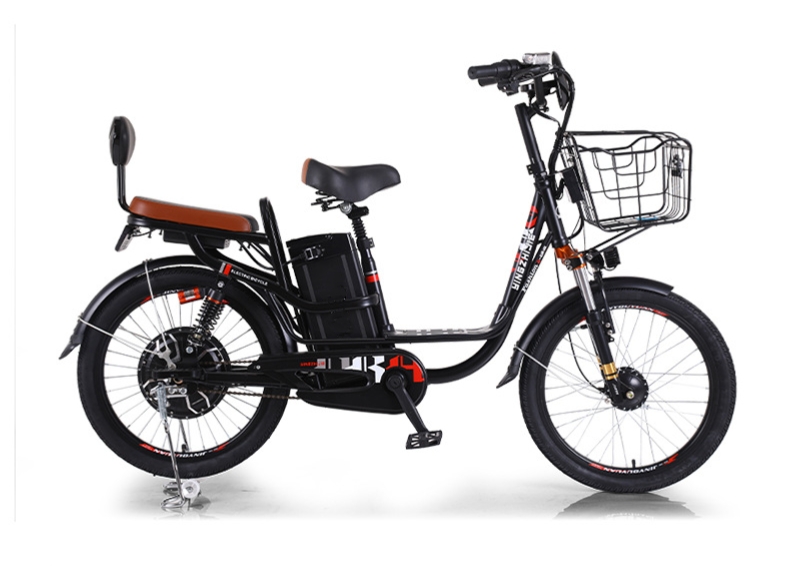 48V 350W Electric City Bike 10Ah / 22Ah Lithium Battery Single Speed Electric Bicycle