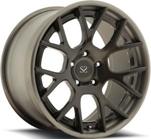 China Matte Bronze Concave Ferrari 488 1 Piece Forged Wheels 21 Inches factory