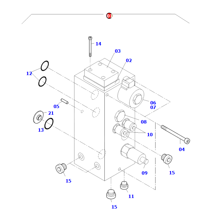 90746140 907 461 40 92571740 FOR KOMATSU PC3000-6 PC3000-6E PC4000-6 PC8000-6 PC4000-11 EXCAVATORS PARTS HYDRAULIC CARTRIDGE BLOCK VALVE - TRAVELLING