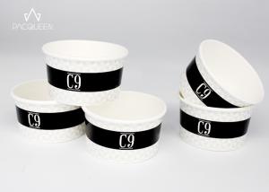 China Logo Printed 5 Oz Ice Cream Paper Cup , 3 Oz Ice Cream Cups Moisture Proof factory