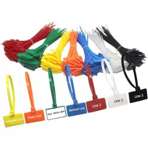 China 4*150mm Nylon Cable Tag Ties Plastic Loop Ties Self Locking Zip Ties factory