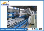 Blue Roller Shutter Door Roll Forming Machine , Rolling Shutter Roll Forming