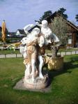 Family marble sculptures for garden or home