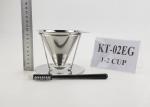 1-2 Cups Coffee Maker Gift Set With Brush / Big Bottom Rack OEM ODM Service