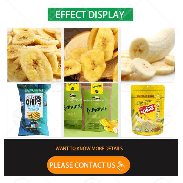 Plantain processing machines banana chips making production line