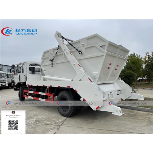 LHD RHD Dongfeng 4x2 4cbm Skip Loader Swing Arm Garbage Truck
