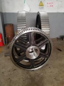 China Grade 6 Casting Steel Mill Pinion Gears OEM Helical Spur Gear factory