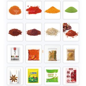 Premade Rotary Spice Powder Multifunction Packing Machine Auger Filler Chili