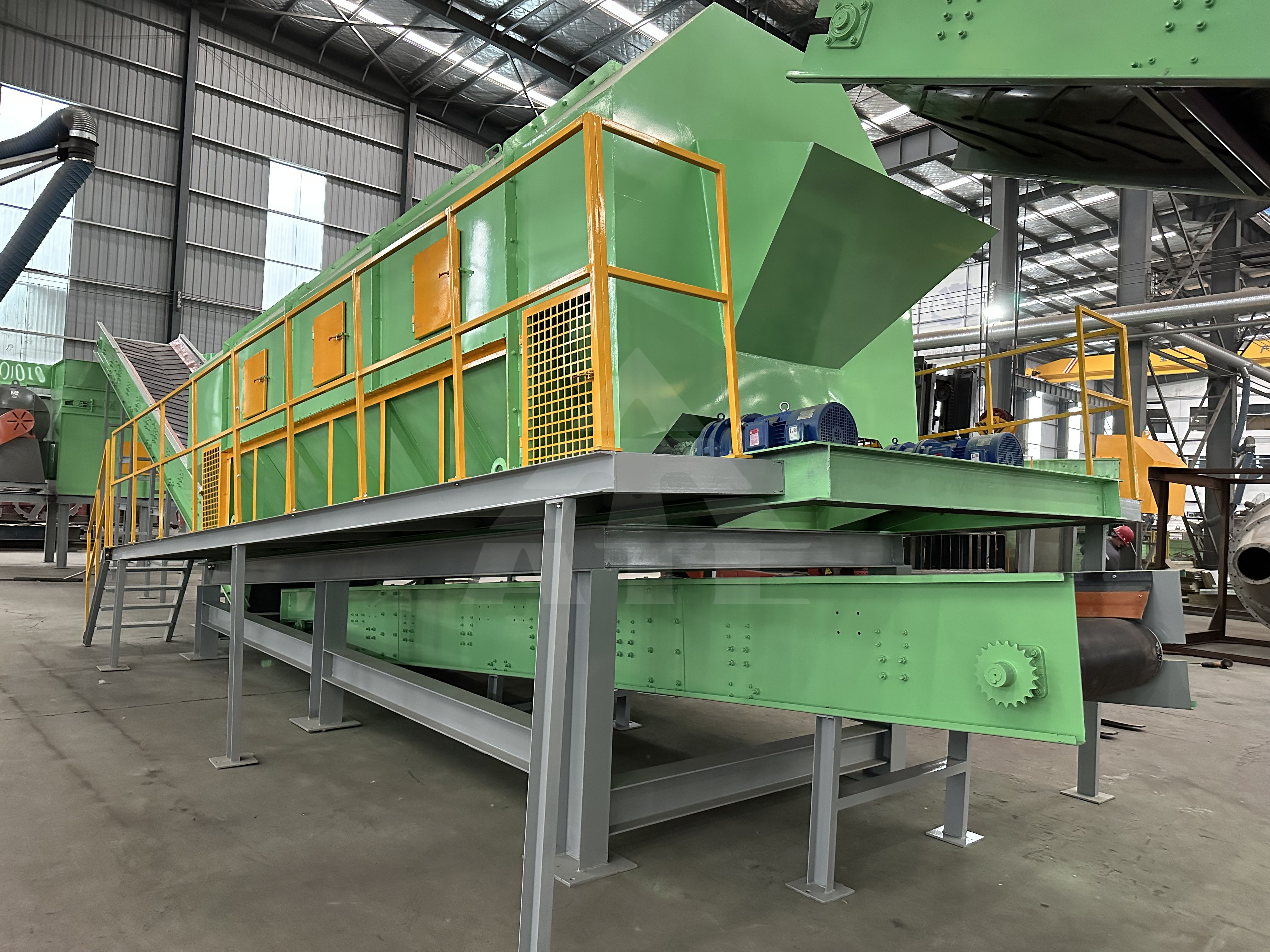 Solid Waste Trommel Drum Screen Screening Msw Sorting Line Waste Recycling Sorting Machine