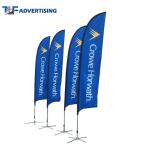 16ft Flag Advertising Banners Large Swooper Anti Corrosion Vertical High