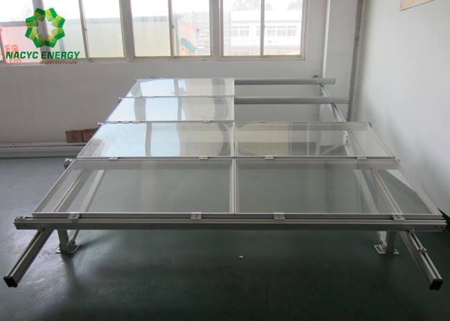 Flexibility Anodized Ground Mount Solar System Pre - Assembled Structure