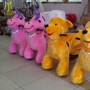 China Hansel indoor amusement park games kids electric toy ride on walking animals factory