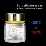 150ml 200ml Edible Glass Honey Jars Round Shape Custom Logo