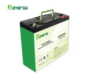 China Rechargeable 20AH 12V Lithium Battery Pack With Max Charge Current 20A factory