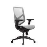 Black PA Lumbar Support Chair Nylon Base Staff Office Chair Computer Ergonomic