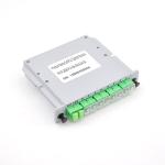 ABS 2x8 Multimode Fiber Optic Splitter Plc LGX Box Cassette Card Inserting