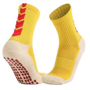 China Snagging Resistance Soccer Foot Custom Anti-Slip Basketball Grip Flocked Non Skid Socks factory