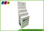 Four Steps Electronic Products Cardboard Display Stands With 7 Inch LCD Screen