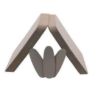 Uncoated Grey Cardboard Sheets with Customized Shape Coating