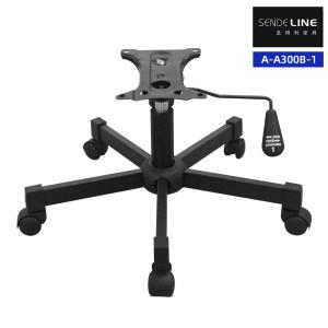 China Metal Office Chair Base Replacement With 5 Legs 50mm Wheels Rotary Lifting Function factory