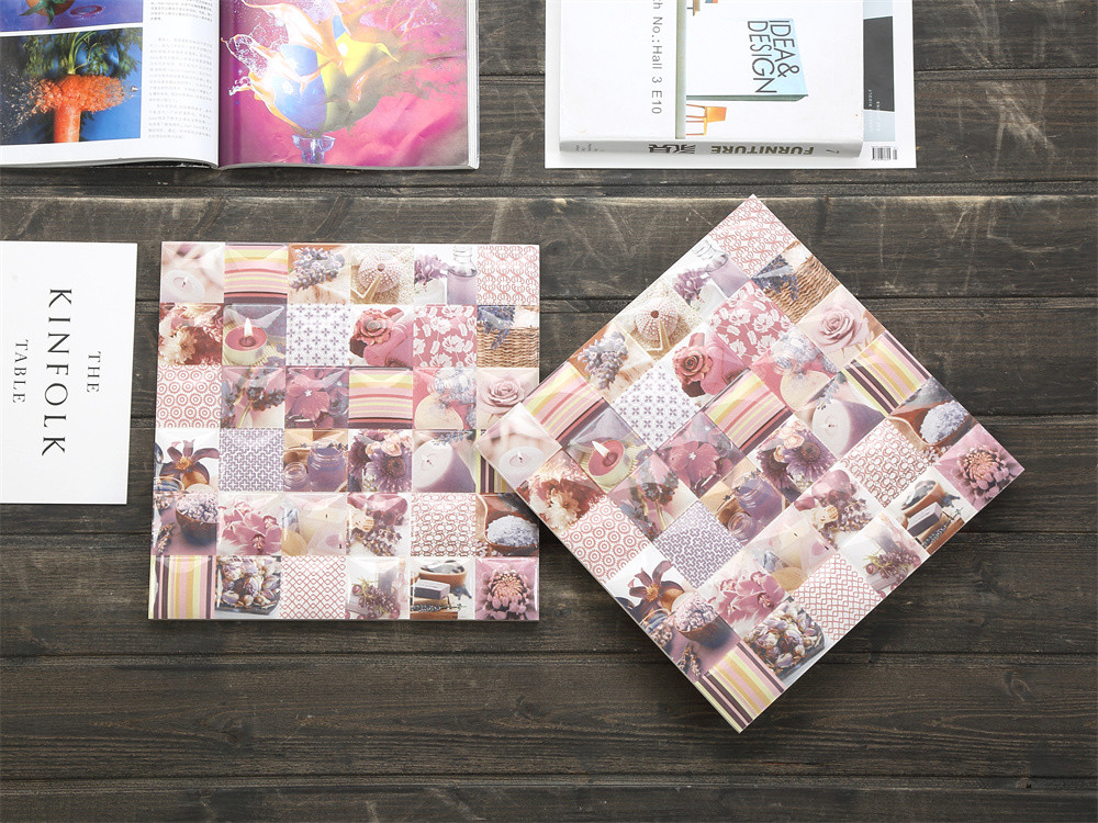 Durable 300x300mm Pink Ceramic Rustic Tiles For Kitchen And Decorative Glossy Wall Tile For Hotel