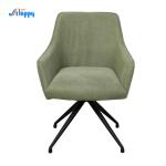 Mid Century Green Leather Dining Chairs With Contemporary Style Dc-7522