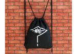 Cotton Personalised Drawstring Bag , Canvas Drawstring Bags Silk Printing