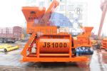 Stationary Js1000 Forced Electric Cement Mixer Horizontal With Double Shaft