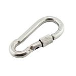 Polished Finish Spring Buckle Aluminum Carabiner Climbing Hook Hardware with