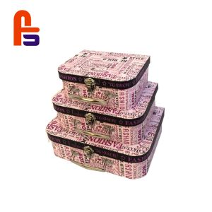 High Durability Cardboard Suitcase Box Recyclable Materials Without Pollution