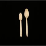 185mm disposable 100% natural material reinforced wooden coffee catering spoon