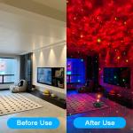Multiscene Rotatable Ocean Wave Star Projector Night Light ABS Material
