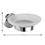 SS304 Wall Hanging Soap Dish Bathroom Accessories Kitchen Shower Room