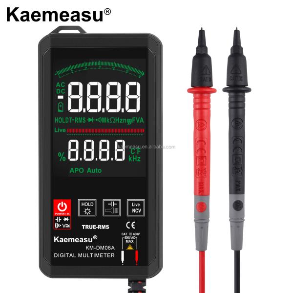 Color Display Touch Screen Multimeters 6000 Count Professional Digital
