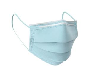 China 3 Layer Disposable Blue Earloop Face Mask , FDA Disposable Breathing Mask factory