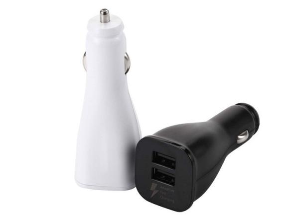 Qc 2.0 Double Usb Car Charger , Samsung Fast Charging Car Charger For S6 S7 /