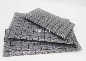 China Flat Open Black Conductive Grid Bag 6 * 9 Inch For Packaging Mother Boards factory