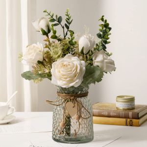 Amazon source artificial rose bouquets for living room and home decoration,