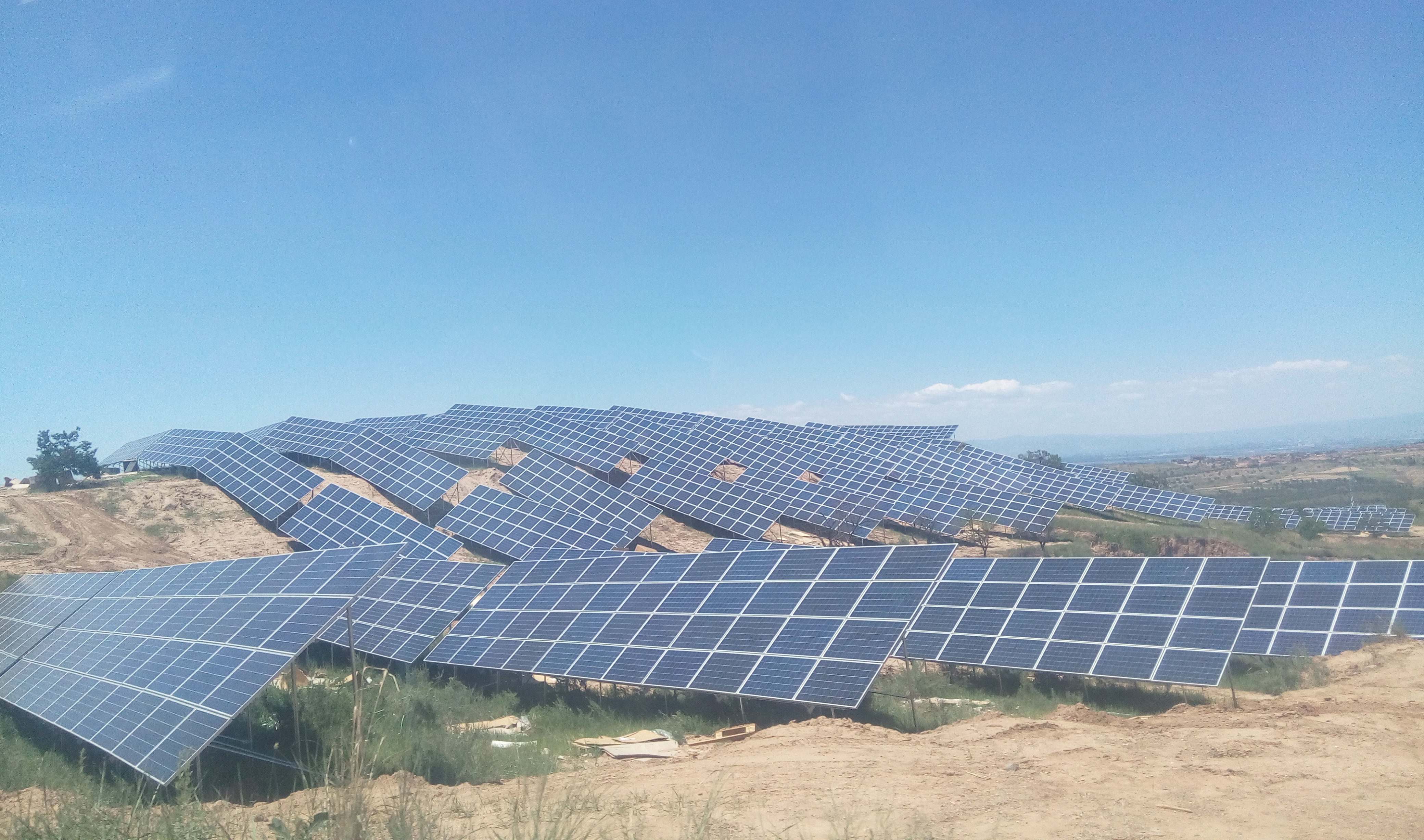 Q235B Q345B solar panel Brackets With Hot Dipped galvanization / anodizing PV mounting system