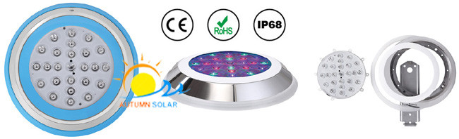 12V LED Swimming Underwater Pool Lights Ultra Thin With Full Silicone Sealing Lamp
