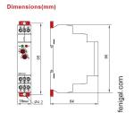 AC-DC 12-240V Time Delay Relay RT8-AB On Off 0.1s-10m