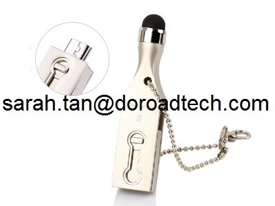 Mini Metal OTG USB Flash Drive with Touch Screen Stylus Pen Drive U-disk for