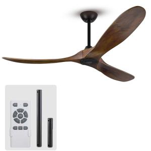 China 3 Blades Modern LED Ceiling Fans 60 Inch Outdoor Indoor Ceiling Fan Without Light factory