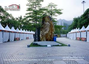 China High Peak Roof Line White 5x5m Pagoda Tent For Temporary Exhibition factory