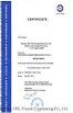 Suzhou orl power engineering co ., ltd Certifications