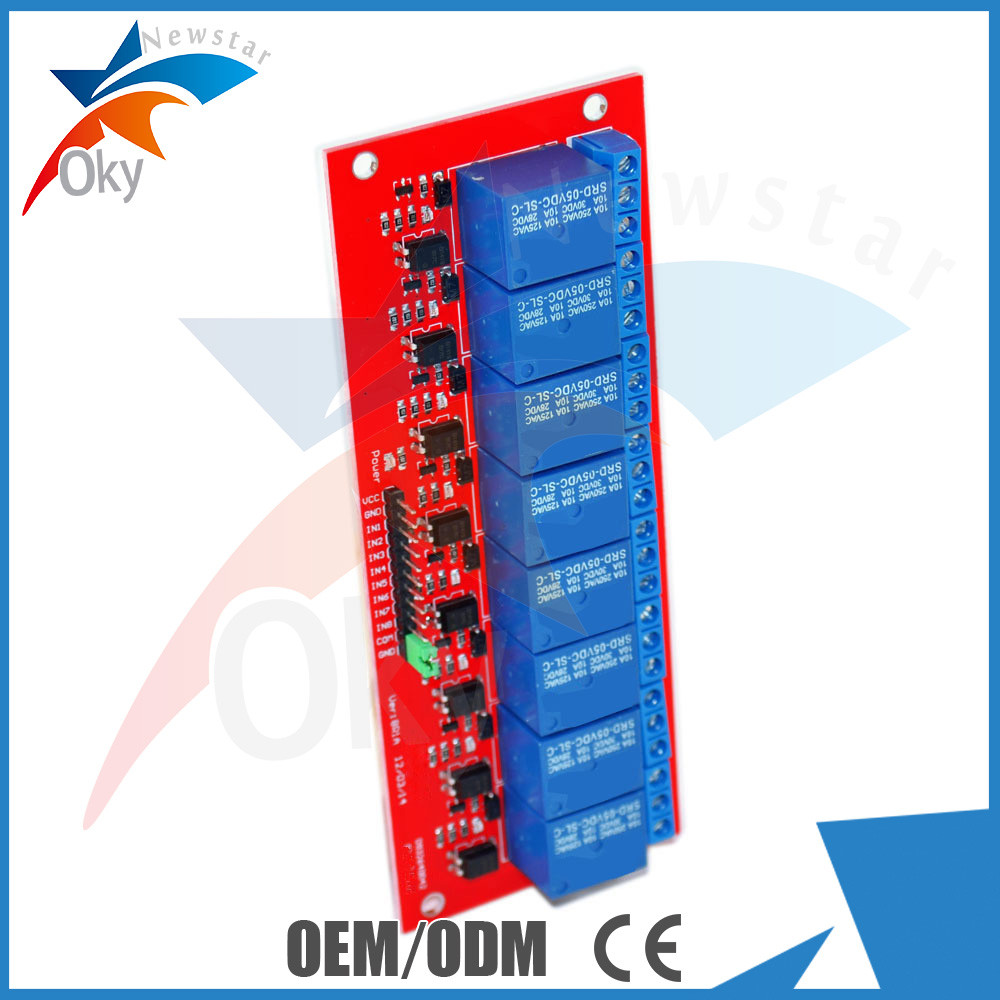 5V / 12V Arduino 8 Relay Module Control Board With Optocoupler Isolation