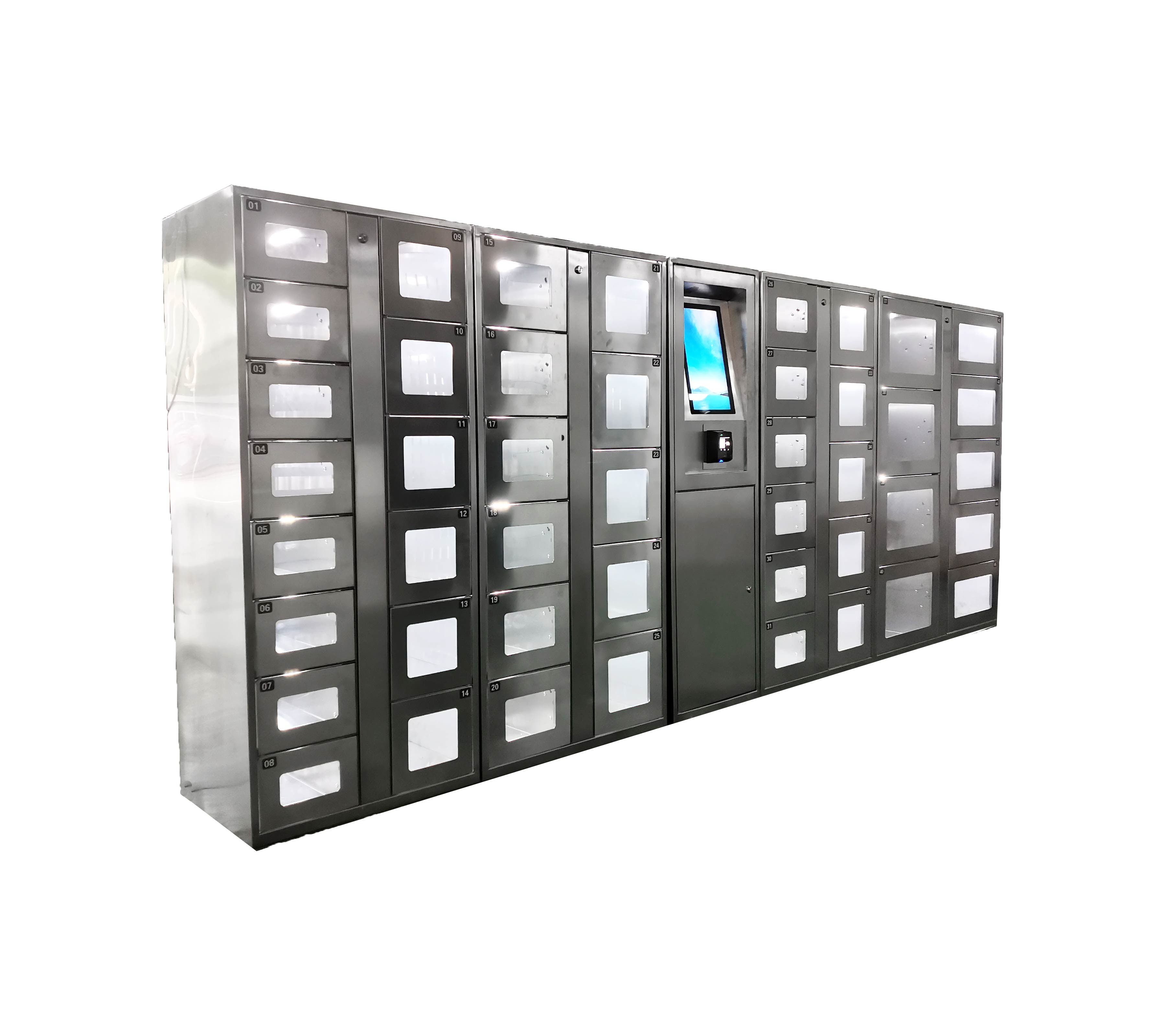 Customization Stainless Steel Vending Locker With Remote Management Touch Screen